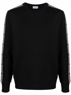 Moncler толстовка с логотипом и полосками