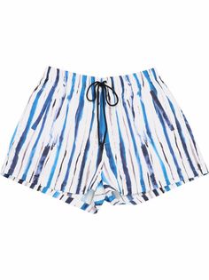 Christopher Kane stripe cotton shorts
