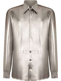Dolce & Gabbana рубашка с эффектом металлик