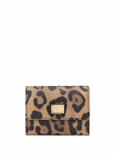 Dolce & Gabbana кошелек с леопардовым принтом