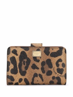 Dolce & Gabbana бумажник с леопардовым принтом