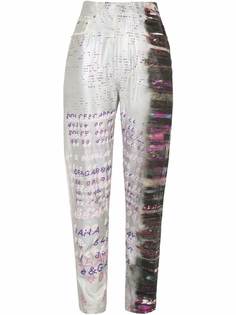 Dolce & Gabbana зауженные джинсы с голографическим эффектом