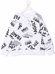 Maison Margiela толстовка с принтом Fragile