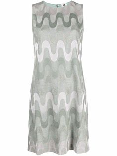M Missoni полосатое платье мини без рукавов