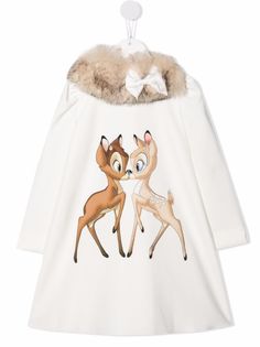 Monnalisa платье с отделкой из искусственного меха