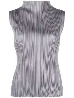 Pleats Please Issey Miyake плиссированный топ без рукавов