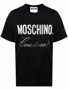 Moschino футболка с кристаллами