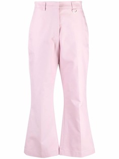 MSGM брюки строгого кроя со складками