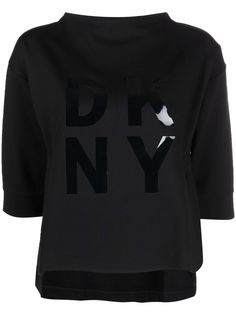 DKNY укороченная толстовка с логотипом