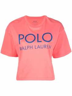 Polo Ralph Lauren укороченная футболка с логотипом