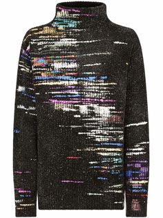 Dolce & Gabbana пуловер в рубчик с узором