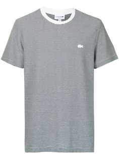 Lacoste полосатая футболка с вышивкой