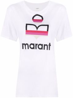Isabel Marant Étoile льняная футболка с логотипом