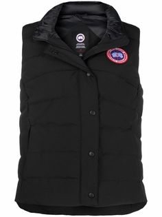 Canada Goose дутый жилет с нашивкой-логотипом