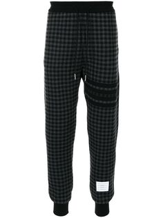 Thom Browne спортивные брюки в ломаную клетку