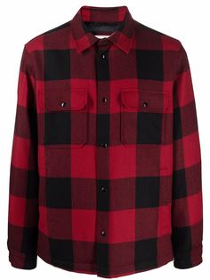 Woolrich пуховик в клетку