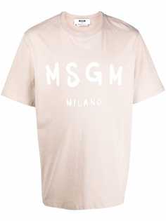 MSGM футболка с логотипом