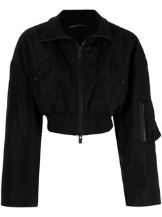 Yohji Yamamoto укороченная куртка на молнии