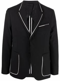 Karl Lagerfeld пиджак с контрастной окантовкой