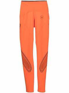 adidas by Stella McCartney легинсы с перфорацией и логотипом