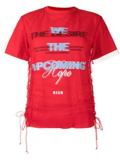 MSGM футболка с графичным принтом