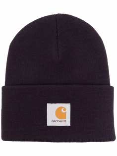 Carhartt WIP шапка бини Watch Hat с нашивкой-логотипом