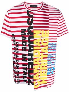 Dsquared2 футболка в полоску с логотипом
