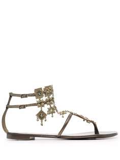 Giuseppe Zanotti декорированные сандалии Amira с ремешками