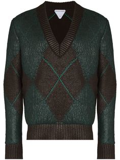 Bottega Veneta джемпер с узором аргайл