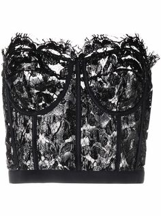 Alexander McQueen топ с кружевом