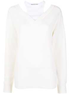 alexanderwang.t двухслойный джемпер