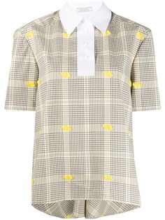 Nina Ricci блузка с контрастным воротником