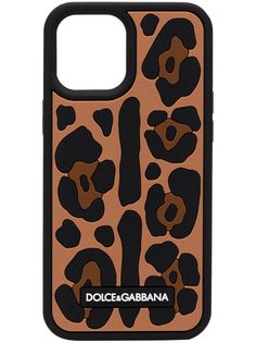 Dolce & Gabbana чехол для iPhone 12 Pro Max с леопардовым принтом