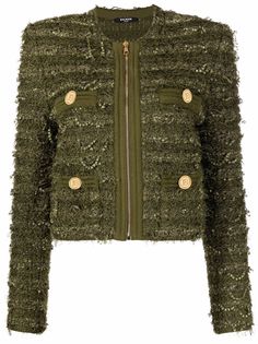 Balmain твидовый жакет на пуговицах