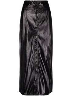 Isabel Marant юбка миди из искусственной кожи