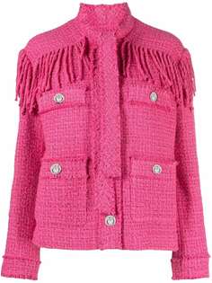 Pinko твидовый пиджак с бахромой