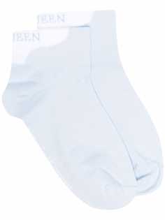 Alexander McQueen носки вязки интарсия с логотипом