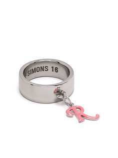 Raf Simons кольцо с подвеской-логотипом