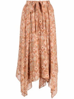 Ulla Johnson юбка асимметричного кроя с узором