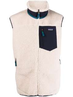 Patagonia жилет из овчины