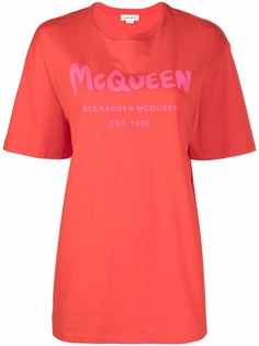 Alexander McQueen футболка с логотипом