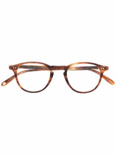 Garrett Leight очки в круглой оправе черепаховой расцветки