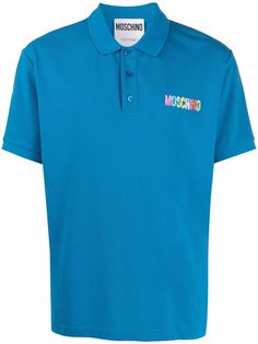 Moschino рубашка поло с логотипом