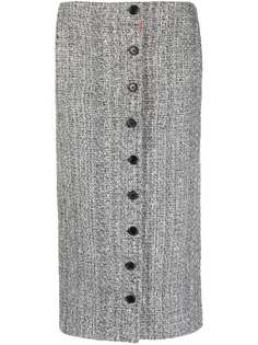 Thom Browne твидовая юбка на пуговицах