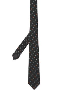 Burberry галстук с монограммой
