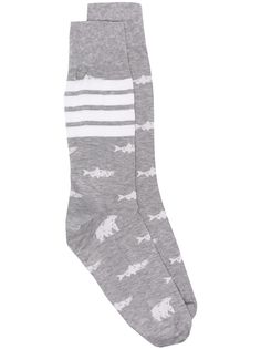 Thom Browne носки с полосками 4-Bar