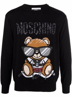 Moschino джемпер вязки интарсия с узором