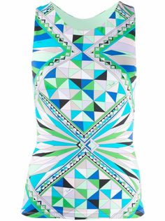 Emilio Pucci укороченный спортивный топ с графичным принтом