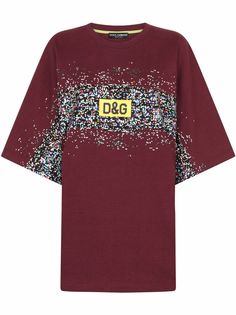 Dolce & Gabbana футболка оверсайз с логотипом