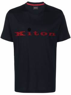 Kiton футболка с логотипом